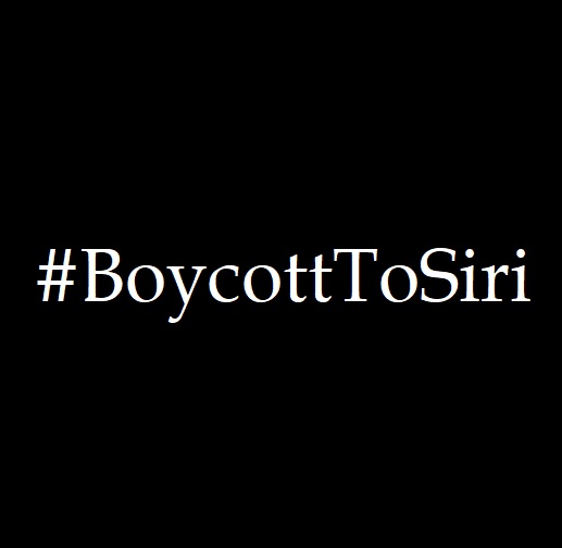 boycott to siri